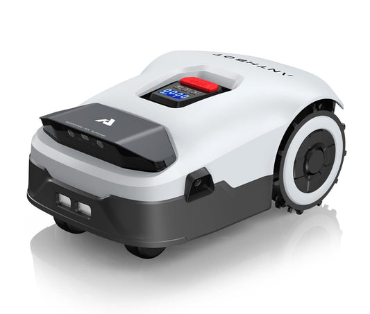 ANTHBOT Genie 600 Mähroboter ohne Begrenzungskabel, Empf. 650 m², Max. 850 m², Rasenmäher Roboter mit RTK+4-Kamera Vision, Präzise Navigation