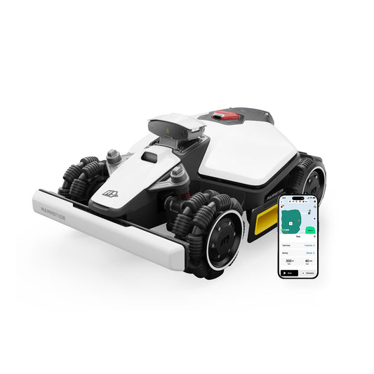 MAMMOTION LUBA mini AWD 800 Mähroboter ohne Begrenzungskabel, NetRTK+Vision, Keine RTK-Antenne erforderlich, Auto-Kartierung, Empf. 800m²