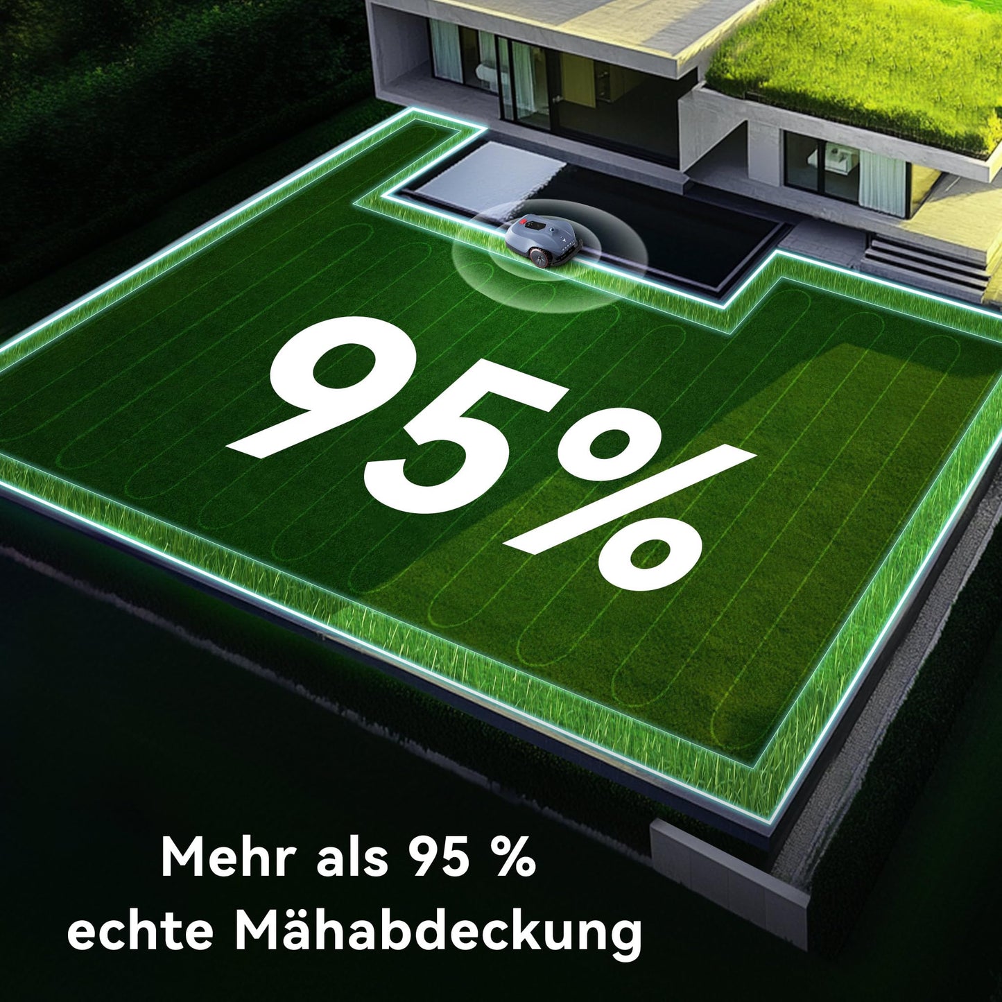 HOOKII Neomow X SE Mähroboter ohne Begrenzungskabel, bis 3000㎡, 3D LiDAR SLAM+Vision Fusion Kartierung, Keine RTK-Station Erforderlich, mit 4G Modul und GPS