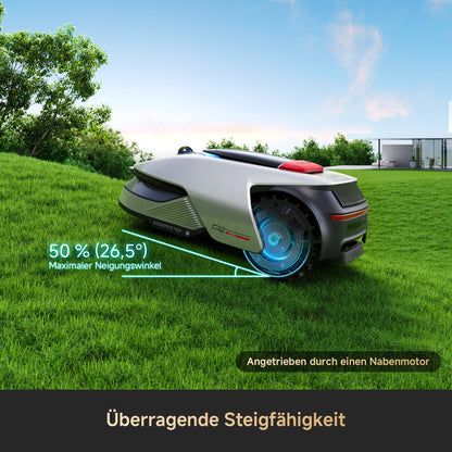 DREAME Mähroboter A2 ohne Begrenzungskabel, 3D-LiDAR + KI-Kamera, Auto-Begrenzungseinrichtung,3000 m²,Dual-Fusion-Kartierung