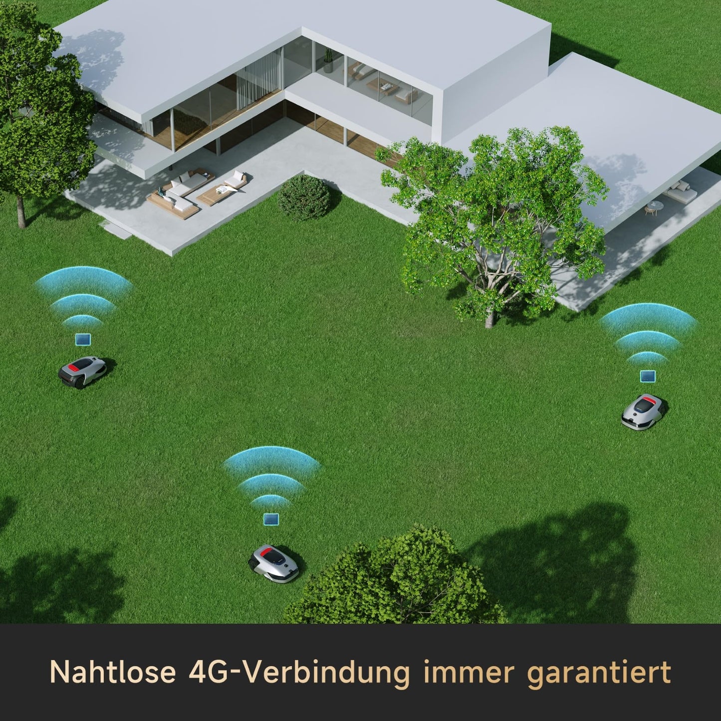 DREAME Mähroboter A2 ohne Begrenzungskabel, 3D-LiDAR + KI-Kamera, Auto-Begrenzungseinrichtung,3000 m²,Dual-Fusion-Kartierung