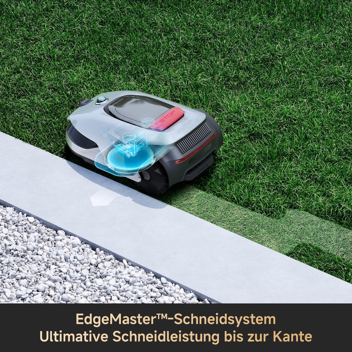 DREAME Mähroboter A2 ohne Begrenzungskabel, 3D-LiDAR + KI-Kamera, Auto-Begrenzungseinrichtung,3000 m²,Dual-Fusion-Kartierung