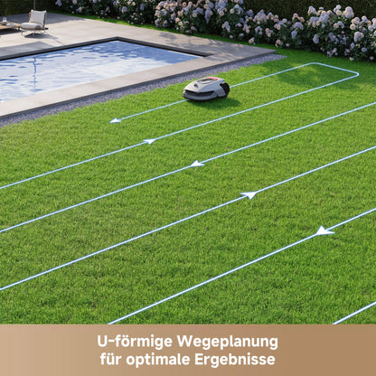 dreame Intelligenter Mähroboter A1 Pro ohne Begrenzungskabel, 3D-LiDAR, Drahtloser Umfang, 2000m², App-Steuerung, OmniSense Technologie